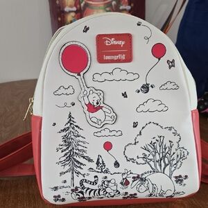 Loungefly Disney Kids Backpack - Red and White